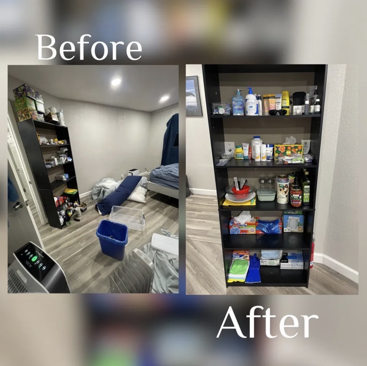 Organization project before and after professional systems